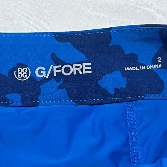 G/Fore Floral Print Golf Skort Blue Women’s Size 2 Performance Activewear - Picture 2 of 6